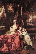 Sir Joshua Reynolds Lady Elizabeth Delme and her Children Sweden oil painting artist